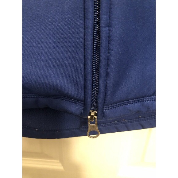 VTG C9 Champion Full Front Zip Hooded Size Small Jacket Color Block Royal Black - Picture 3 of 6
